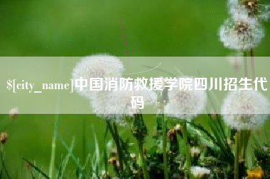 临沂中国消防救援学院四川招生代码