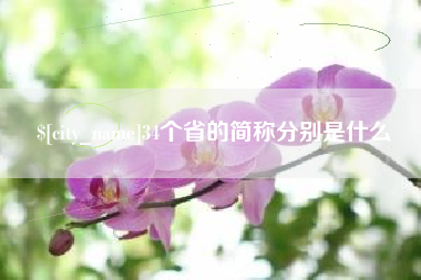 临沂34个省的简称分别是什么