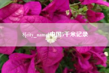 临沂中国5千米记录