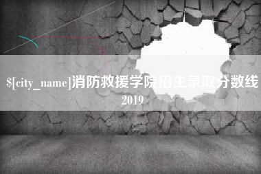 临沂消防救援学院招生录取分数线2019