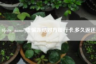 临沂诈骗冻结对方银行卡,多久返还