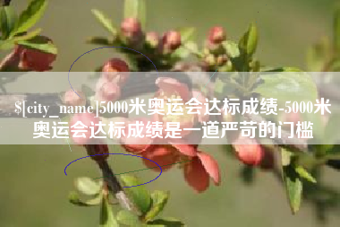 临沂5000米奥运会达标成绩-5000米奥运会达标成绩是一道严苛的门槛