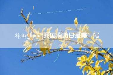 临沂我国消防日是哪一号