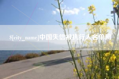 临沂中国失信被执行人名单网