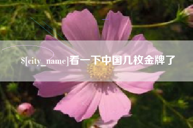 临沂看一下中国几枚金牌了