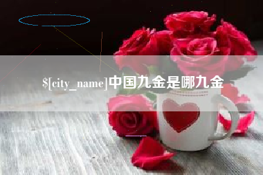 临沂中国九金是哪九金