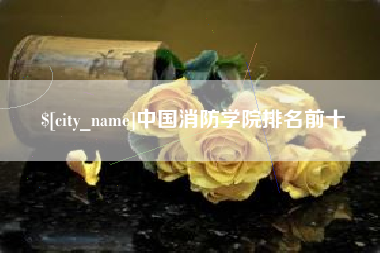 临沂中国消防学院排名前十