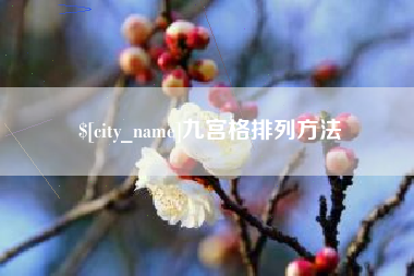 临沂九宫格排列方法