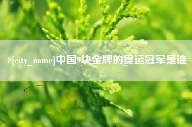 临沂中国9块金牌的奥运冠军是谁
