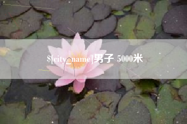 临沂男子 5000米