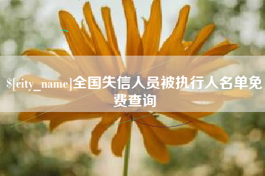 临沂全国失信人员被执行人名单免费查询
