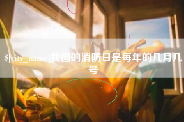 临沂我国的消防日是每年的几月几号