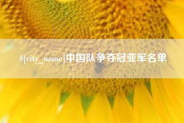 临沂中国队争夺冠亚军名单