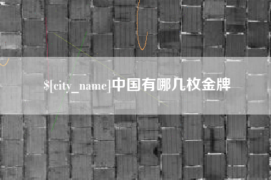 临沂中国有哪几枚金牌