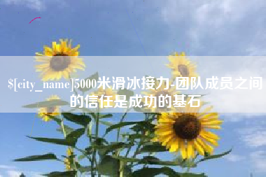临沂5000米滑冰接力-团队成员之间的信任是成功的基石
