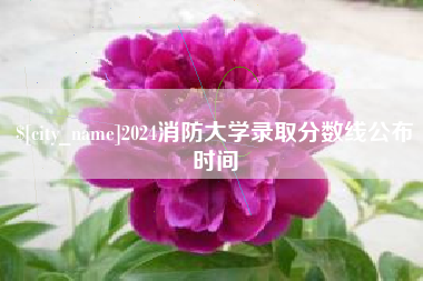 临沂2024消防大学录取分数线公布时间