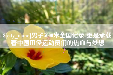 临沂男子5000米全国记录-更是承载着中国田径运动员们的热血与梦想