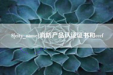 临沂消防产品认证证书和cccf