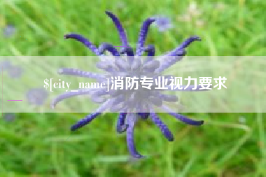 临沂消防专业视力要求