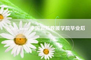 临沂中国消防救援学院毕业后