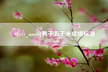 临沂男子五千米成绩标准