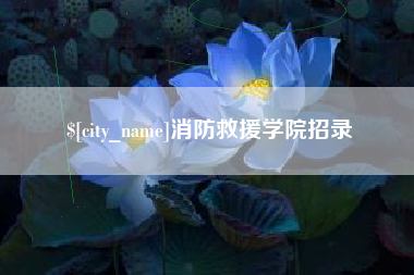 临沂消防救援学院招录