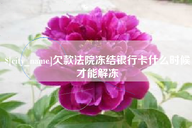 临沂欠款法院冻结银行卡什么时候才能解冻