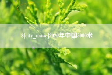 临沂2020年中国5000米