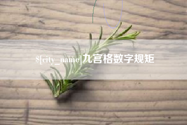 临沂九宫格数字规矩